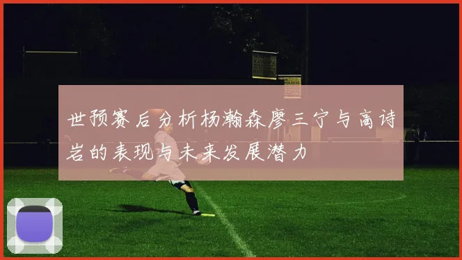 世预赛后分析杨瀚森廖三宁与高诗岩的表现与未来发展潜力